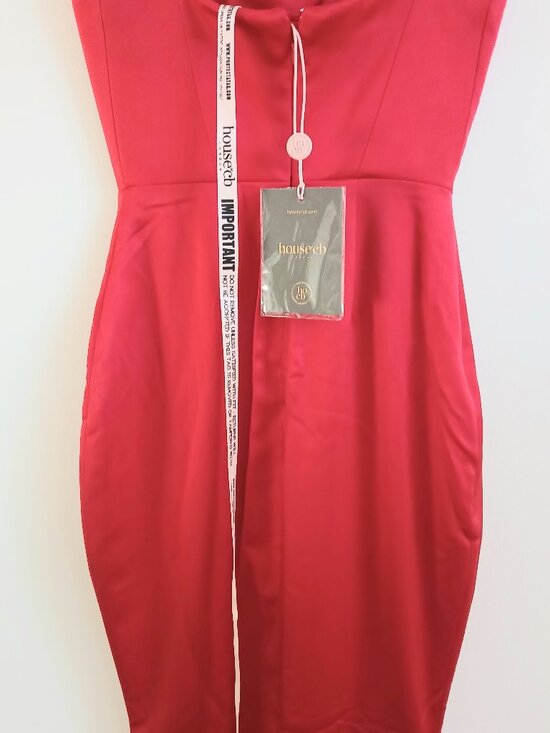 House of CB | Olivette | Red Rose | Satin | Corset Maxi Dress | NWT | XS - Picture 6 of 14